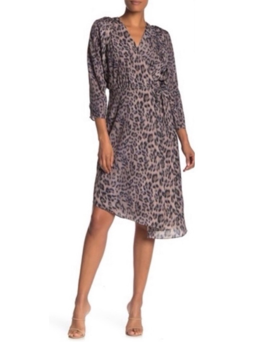 Joie Asymmetrical Leopard Print Dress